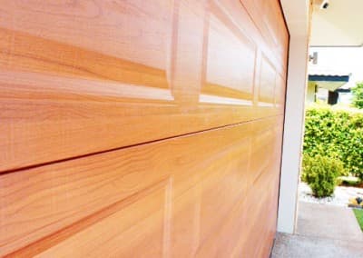 DecoWood® Garage Door - Ranch profile, Western Red Cedar colour