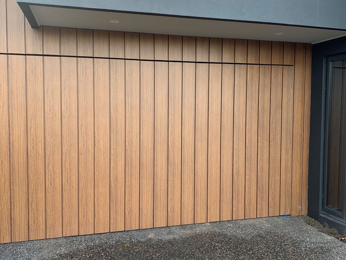 Flush Mount Tilt Door in UniCote LUX Ash Wood colour