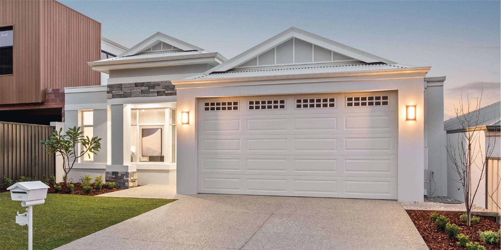 Ranch profile, Colorbond® Surfmist, Ranch Windows